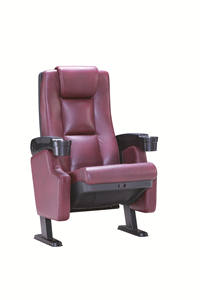 IMAX 시네마 홀 접이식 극장 의자 패브릭 좌석 영화관 좌석 VIP 접이식 시네마 의자 플라스틱 컵 홀더 포함 - Product Image 6