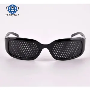 Teenyoun JLB81黑色男女通用视力改善眼镜眼镜眼部护理运动塑料针孔太阳镜