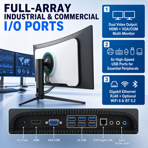 PC para Juegos con Anillo de Iluminación RGB Trasero Opcional, Pantalla Curva de <span class=keywords><strong>34</strong></span> Pulgadas 1500R 3440x1440 165Hz, Intel <span class=keywords><strong>Core</strong></span> <span class=keywords><strong>I5</strong></span>, DDR4, SSD, Windows 11, Negro - Product Image 2