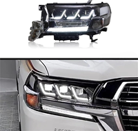 Conjunto de Faros Delanteros LED Modificados para Toyota Land Cruiser 2016-2021, Repuesto de Faros, Suministro de Fábrica, Piezas de Automóvil -- Un Par