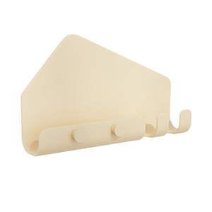 Wall Mounted Charging <b>Stand</b> Beige Adhesive Hooks <b>For</b> Phone <b>Tablet</b> Storage Rack Living Room Use - Product Image 1