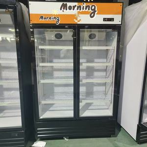 Commercial Supermarket Double <strong>Glass</strong> Door Refrigerator Vertical Coke Drink Beverage Cooler Display Fridge Showcase for <strong>Cocacola</strong> - Product Image 3