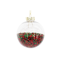 Vente de gros Papier déchiqueté Décoration de Noël Boule de Noël incassable avec décorations de Noël pour animaux de compagnie