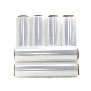 Factory Manufactured Heavy-Duty Waterproof Transparent Soft PE Stretch Film Roll with High Stretchability Customizable - Product Image 1