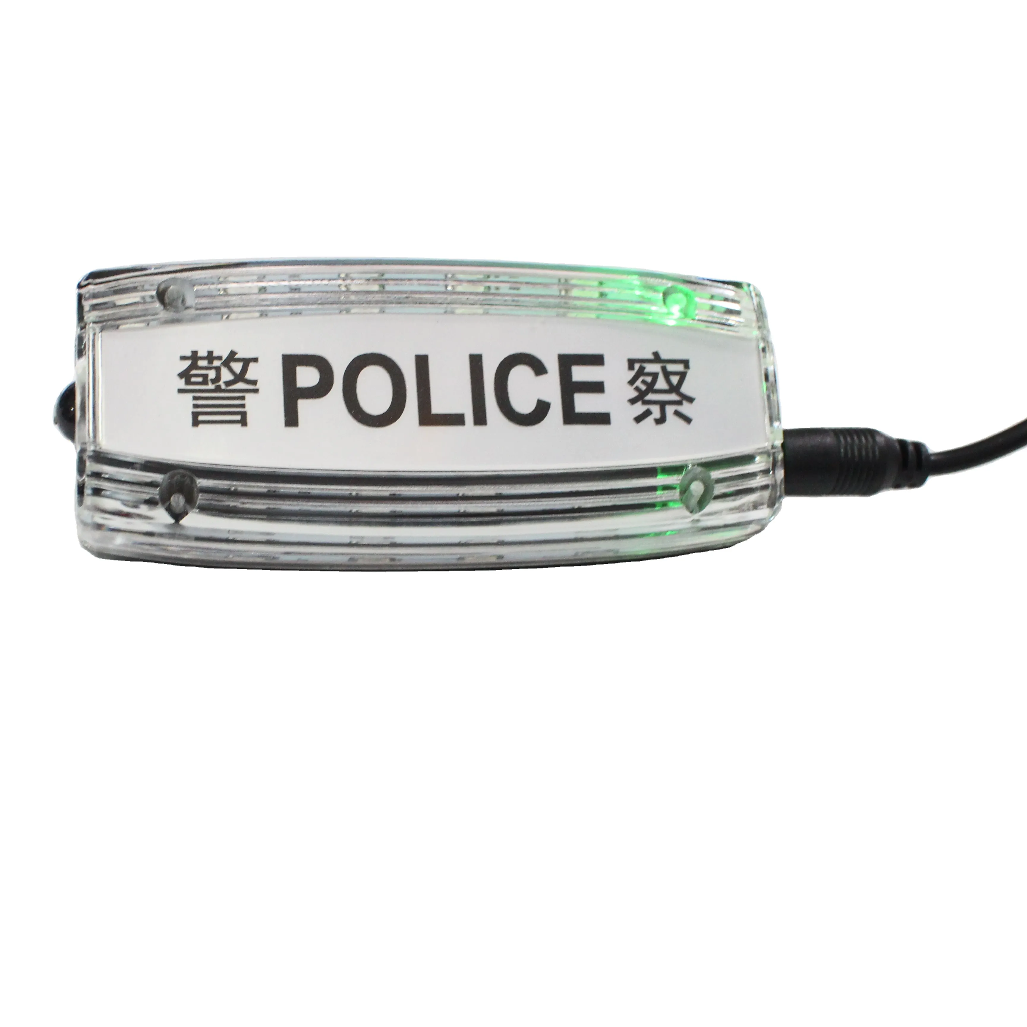 Antipioggia rosso blu ausiliario polizia portatile lampeggiante stroboscopico avvertimento spalla luce