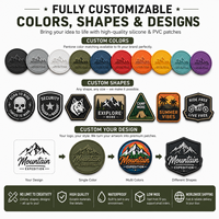 Patch en PVC souple personnalisé, fabriqué en usine, logo en relief 3D pour chapeaux, sacs, équipement tactique, vêtements