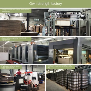 Bán buôn có thể tái chế các tông sóng hộp thư mục thiết kế tùy chỉnh hình dạng Logo jiuhan thương hiệu cho giày quần áo bao bì - Product Image 6