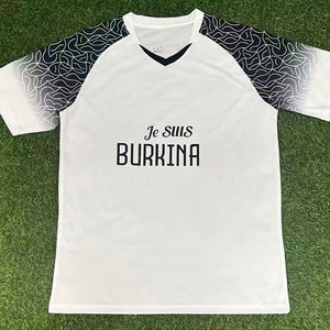 Футбольная форма сборной Буркина-Фасо 2526, белая, нестандартная, автоматизированная резка, 100% полиэстер, быстросохнущая - Product Image 3