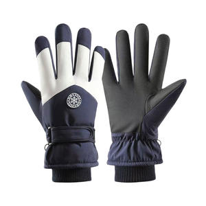 Gants de cyclisme d'hiver, imperméables, coupe-vent, doublure polaire, chauds, compatibles avec les écrans tactiles, confortables et durables - Product Image 1