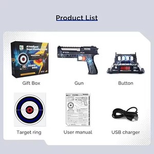 <span class=keywords><strong>Gioco</strong></span> di Tiro con Punteggio AI di 6a Generazione, 4 Modalità di <span class=keywords><strong>Gioco</strong></span>, Blaster Laser Ricaricabile 50-100fps, Materiale ABS Plastico - Product Image 6
