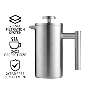 <span class=keywords><strong>Cafetière</strong></span> à double paroi isolée sous vide de 20 oz (600 ml) en acier inoxydable de haute qualité, vente en gros - Product Image 2
