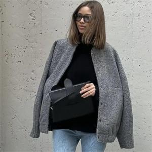 เสื้อโค้ทลำลองคอปกสีเข้มติดกระดุม 15 สีใหม่ แฟชั่นผู้หญิง - Product Image 6