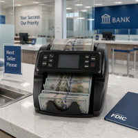 WT-5000 1+1 Compteuse de billets CIS pour devises mixtes (XOF, XAF, PEN, GBP, USD, EURO)