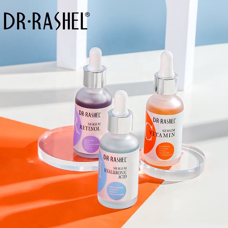 Dr Rashel 3 Pcs Vitamin C & Retinol Serum Set - Brightening Anti-Aging Moisturizer for All Skin Types, OEM & Private Label Available
