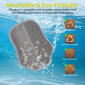 Gants électrostatiques réutilisables de haute qualité pour enlever les poils d'animaux, gants électrostatiques pour enlever les poils d'animaux, gants pour enlever les poils d'animaux - Product Image 4