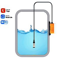 Capteur de niveau de réservoir submersible 10M haute précision avec alarme à distance, affichage LED de la température, Wi-Fi et application Tuya pour PC