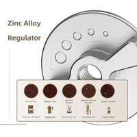 Mini moulin à café manuel avec réglages ajustables, boîtier en plastique, capacité de 25 g, portable pour la maison, le bureau et les voyages
