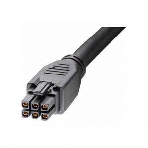 245136-0605 Connecteur Megafit 6ckt Noir 500MM Surmoulé - Product Image 1