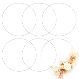 Anneaux ronds en métal soudés de grande résistance, taille personnalisée 4/6/8/10/12/14/16/18/20/22/24 pouces, pour artisanat, cerceau floral, décoration DIY - Product Image 1