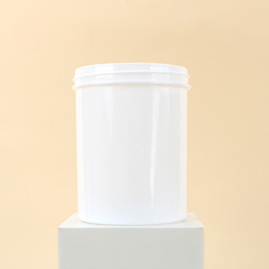 Botella Recta de Boca Ancha de 250 ml, Cilindro de PP Blanco, Envase de Plástico Vacío para Champú y Cuidado del Cabello, con Tapa de Rosca - Product Image 1