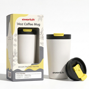 <span class=keywords><strong>Taza</strong></span> de Café de Viaje de 14 oz - Diseño de Boca Ancha para una Fácil Limpieza, Tapa Extraíble para Oficina y Desplazamientos - Product Image 1