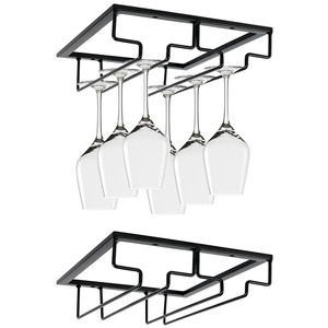 FF270 Metal <strong>Wine</strong> Glass Organizer Kitchen Bar Glasses <strong>Storage</strong> Hanger <strong>Under</strong> <strong>Cabinet</strong> <strong>Wine</strong> Glass <strong>Rack</strong> - Product Image 4