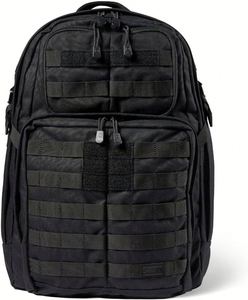 Sac à dos tactique en denim de style militaire 37L, sac à dos d'extérieur avec système MOLLE, compartiment pour ordinateur portable, doublure en nylon - Product Image 3