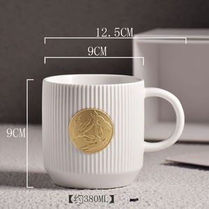 Simple Style Creative <b>Ceramic</b> <b>Mug</b> Office Coffee Milk Cup Festival Gift Business Gift Couple Cup - Product Image 5