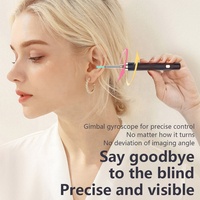 Otoscope Auriculaire Wi-Fi Sans Fil Portable avec Têtes Remplaçables pour Retirer le Cérumen