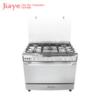 Cuisinière à gaz 5 brûleurs avec four intégré, en acier inoxydable durable, avec four et grill pour usage domestique – Meilleures ventes