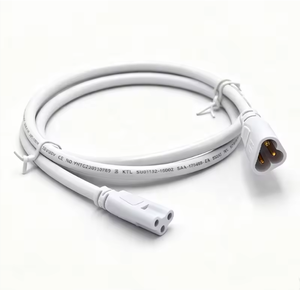 Câble d'alimentation industriel IEC 320 C5-C6 en cuivre PVC 220V, connecteur femelle-mâle, câble d'alimentation 3 broches pour LED intégrées T8/T5 - Product Image 2