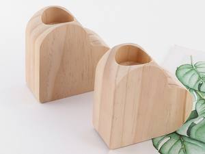 <span class=keywords><strong>Bougeoir</strong></span> écologique en forme de cœur en bois pour chauffe-plat - Product Image 2