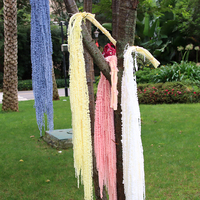 Décoration de mariage en plein air, fleurs séchées naturelles, vente en gros de fleurs d'amarante préservées, fleurs suspendues pour mariage