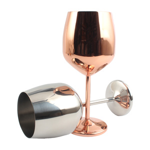 Verre à vin en acier inoxydable incassable, gobelet à vin en métal portable avec pieds, gobelet à vin en acier inoxydable pour boire - Product Image 5