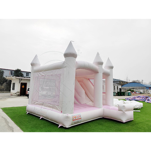 Precio de Fábrica al por Mayor: Castillo Hinchable Azul y Blanco con Tobogán, Castillo Hinchable con Degradado, Brincolines Hinchables para Bodas - Product Image 6