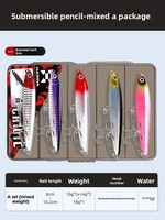 Leurre Artificiel HASIDA Type Crayon pour Black-bass, Coulant et Vibrant, Lancer Longue Distance, Kit Complet Sans Hameçons