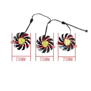 พัดลมวิดีโอการ์ดสำหรับ gabyte GTX 980 760 670 <span class=keywords><strong>580</strong></span> 770 760 960 560Ti <span class=keywords><strong>R9</strong></span> 290X 75มม. พัดลมระบายความร้อนกราฟิกการ์ด PLD08010S12HH - Product Image 5
