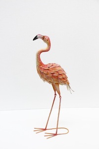 Oniya Life-Size Flamingo Statue Pink Metal Animal Sculpture for Garden Yard <strong>Decor</strong> <strong>Spring</strong> Ornament &amp; Wedding Decoration - Product Image 4