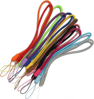 Lanières de poignet de téléphone portable courtes colorées main poignet léger cordon de sangle pour clés USB porte-clés couleurs assorties