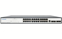 Commutateur géré L3 Gigabit 24 ports Todaair avec 4 emplacements SFP+ 10G, capacité de commutation de 128 Gbit/s pour réseau d'entreprise
