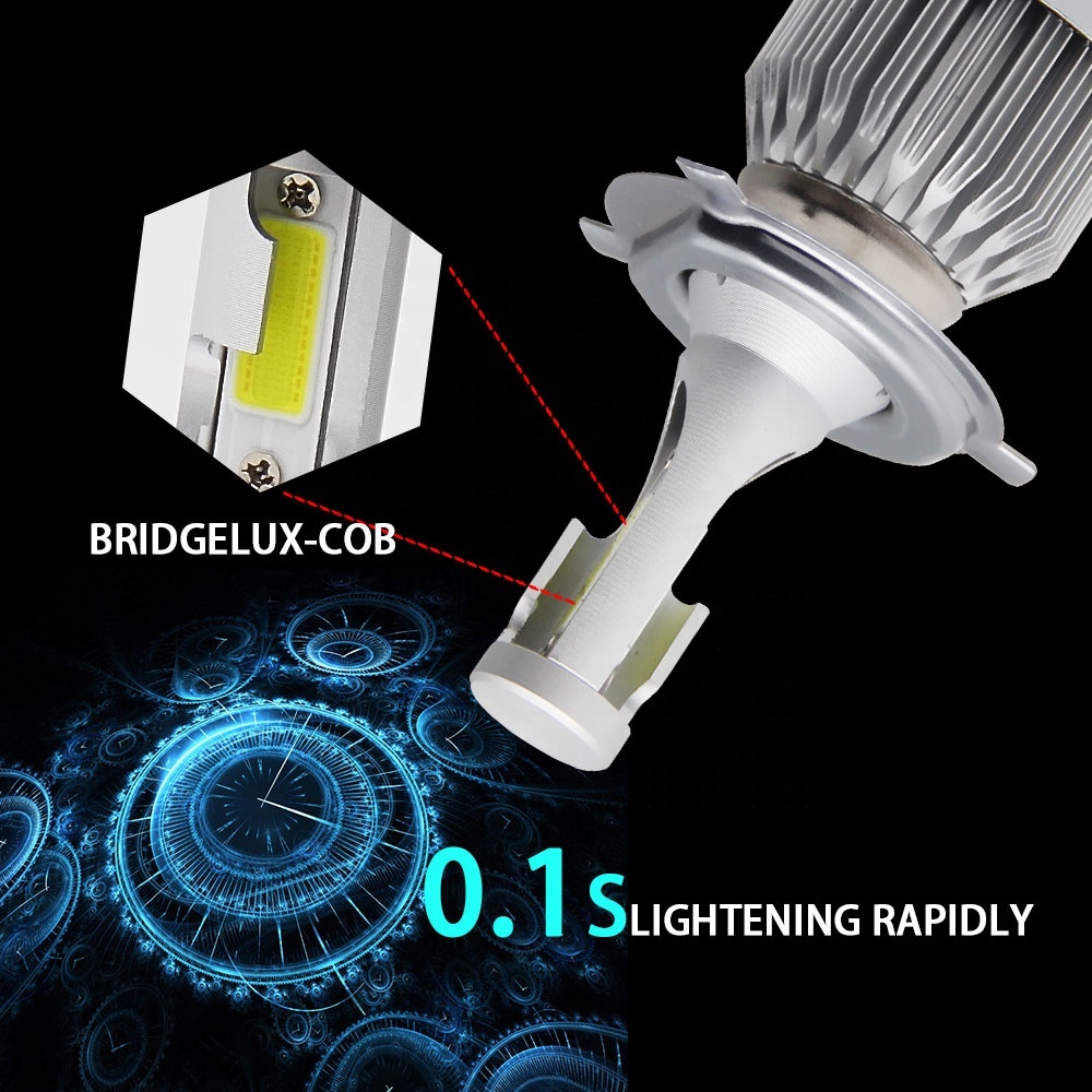 New C6 LED Headlight H4 H13 9005 9006 H1 H3 H27 881 H11 12V Car LED H4 Light H7 LED Headlight Bulb Automobile · image 6