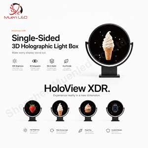 Boîte à lumière de 60 cm, simple face, ventilateur holographique 3D, boîte à lumière pour la publicité - Product Image 2