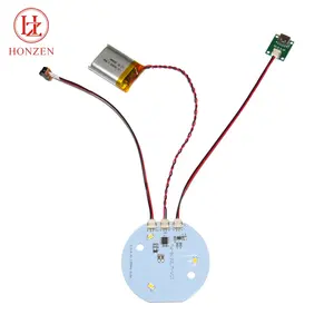 Lampu led mini isi ulang daya usb 800mah, lampu meja led mini isi ulang daya dengan saklar daya 3.7 W 0.6 modul flash led untuk lampu meja portabel