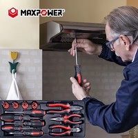 Juego de Herramientas Manuales Maxpower de 90 Piezas en Caja para Mecánica Automotriz con Cajones