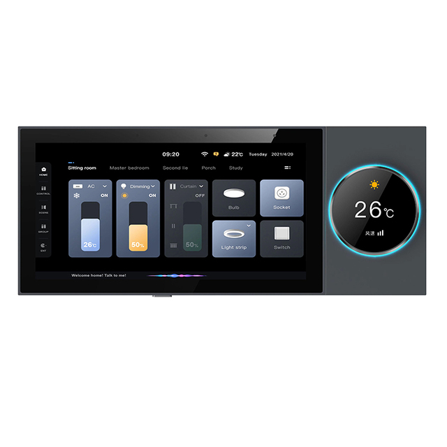 Graffiti ZIGBEE Gateway 6 Inches Smart Control Panel Tuya & Google Home Compatible Android Operated for Smart Home UK Plug WiFi
