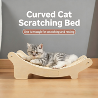 Rascador para Gatos Tipo Arco de Sisal y Madera, Resistente al Desgaste, Sin Desprendimiento de Residuos, Anti-Nido para Gatos, Dispositivo Integrado para Afilar Garras, Empaque de Cartón