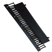 Gestion de câbles métalliques horizontaux 1U Gestion de câbles en rack à cadre ouvert Management-19inch de câbles en rack Armoire réseau Gestion de câbles