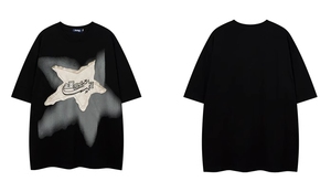 TシャツビンテージコットンTシャツ男性用オーバーサイズカスタムユニセックス特大プリントTシャツ夏 - Product Image 4