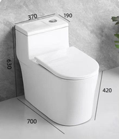 WC monobloc moderne en céramique à poser au sol, à double chasse, à évacuation en S, allongé, autonettoyant, écologique et économe en eau, pour salle de bain domestique