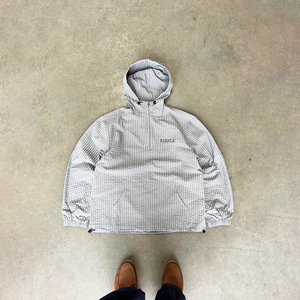 Veste Anorak Streetwear en Gingham à Demi-Zip, Légère, Respirante, Imperméable et Coupe-Vent, Personnalisable - Product Image 1